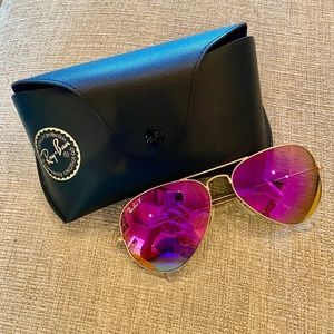 Ray-Ban Sunglasses Aviator Flash Lenses